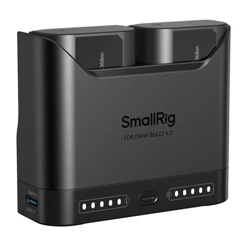 SmallRig DMW-BLK22 - kit 2 batteries et chargeur double USB-C pour Panasonic LUMIX - visuel 1