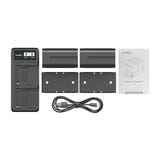 SmallRig NP-F970 3823 - Kit 2 batteries 7800 mAh et chargeur double LCD : écran LCD batteries NP F970