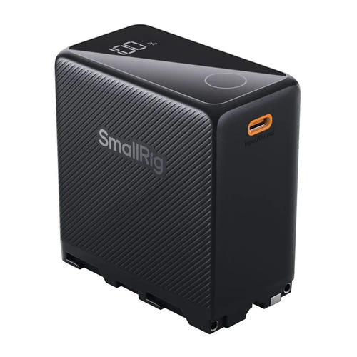 SmallRig NP-F970 - Batterie 10 500 mAh avec écran OLED et ports USB : 10 500 mAh noire