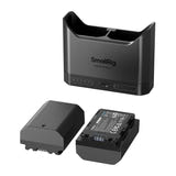 SmallRig NP-FZ100 5483 - Kit 2 batteries 1940 mAh et chargeur double USB-C : indicateurs LED