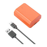 SmallRig NP-FZ100 - batterie USB-C pour Sony Alpha et FX, orange : port USB-C