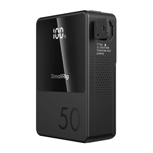 SmallRig VB50 mini 3579B - batterie V-Mount 50 Wh à six sorties : écran OLED