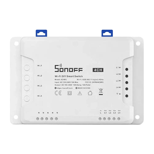 Sonoff 4CHR3 - Interrupteur connecté WiFi 4 canaux (vue 3)