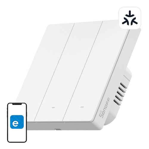 Sonoff M5-3C-86W - Interrupteur mural Matter 3 canaux - visuel 1