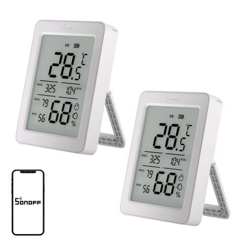 Sonoff SNZB-02DR2 - Capteur température et humidité écran 3,6 pouces (lot de 2) (vue 1)