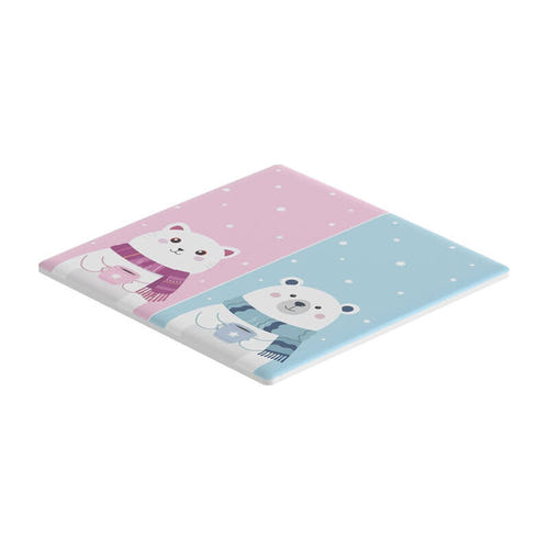 Sonoff T5-2C-86-Cartoon - Façade décorative pour interrupteur tactile T5 2 canaux : face avant
