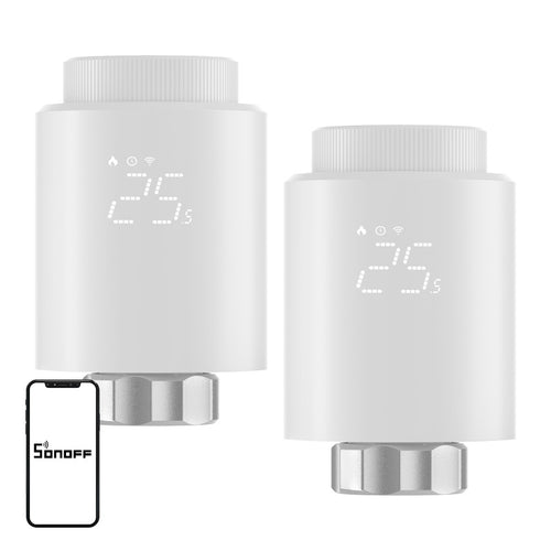 Sonoff TRVZB - Têtes thermostatiques connectées ZigBee (lot de 2)