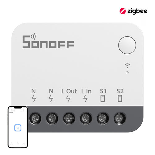 Sonoff ZBMINIR2 - Micromodule interrupteur connecté Zigbee 3.0, blanc - visuel 1