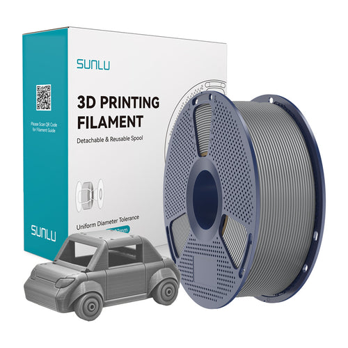 SUNLU PETG - Filament 3D résistant 1,75 mm 1 kg (gris) : bobine