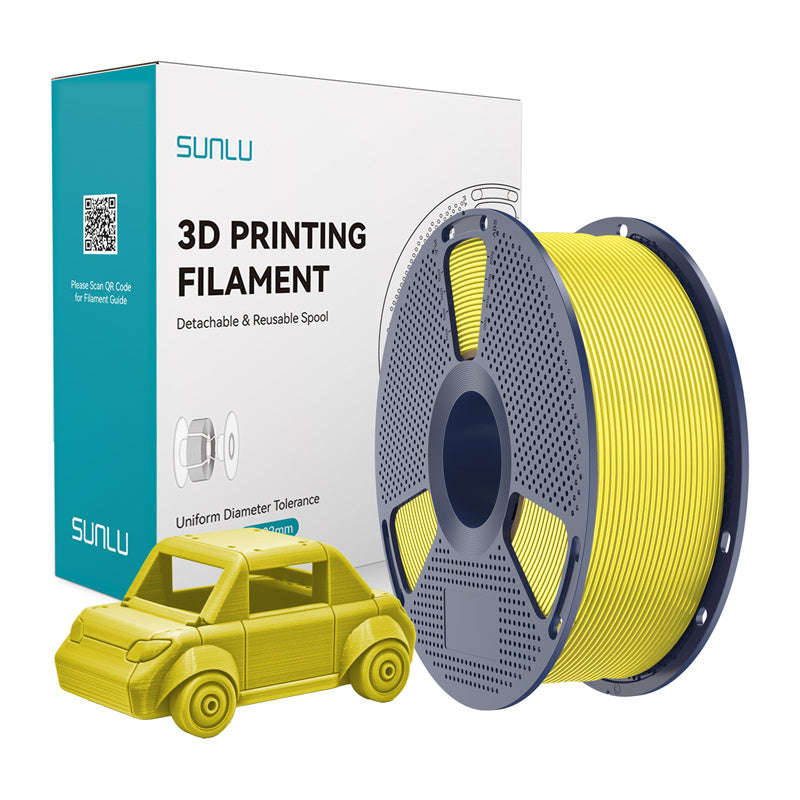SUNLU PETG - Filament 3D résistant 1,75 mm 1 kg (jaune) - visuel 1