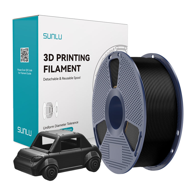 SUNLU PETG - Filament 3D résistant 1,75 mm 1 kg (noir) - visuel 1