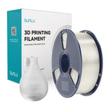 SUNLU PETG - Filament 3D résistant 1,75 mm 1 kg (transparent) : bobine