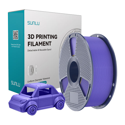 SUNLU PETG - Filament 3D résistant 1,75 mm 1 kg (violet lavande) : bobine