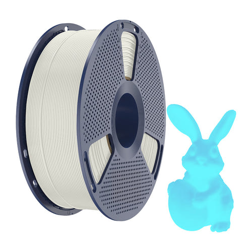 SUNLU PLA Glow - Filament 3D phosphorescent 1,75 mm 1 kg (blanc-bleu) : impression