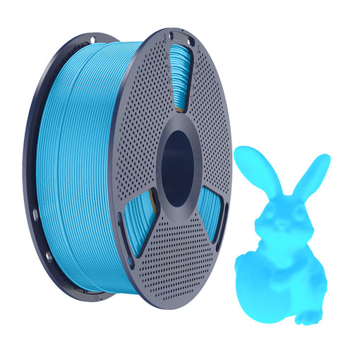 SUNLU PLA Glow in the Dark - Filament 3D phosphorescent 1,75 mm 1 kg (bleu) : lueur