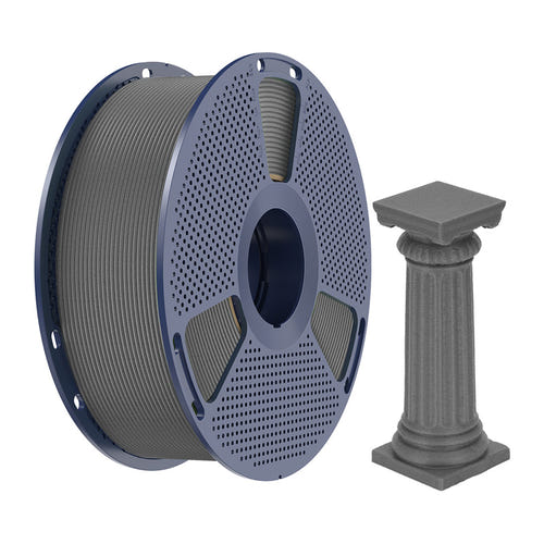 SUNLU PLA High-Speed Marble - Filament 3D effet pierre 1,75 mm 1 kg (gris béton) : impression
