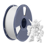 SUNLU PLA+ 2.0 - Filament 3D renforcé 1,75 mm 1 kg (blanc) : impression