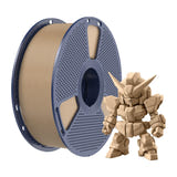SUNLU PLA+ 2.0 - Filament 3D renforcé 1,75 mm 1 kg (chêne) : impression