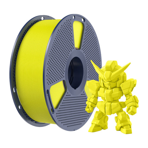 SUNLU PLA+ 2.0 - Filament 3D renforcé 1,75 mm 1 kg (jaune) : impression
