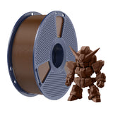 SUNLU PLA+ 2.0 - Filament 3D renforcé 1,75 mm 1 kg (marron café) : impression