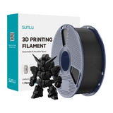 SUNLU PLA+ 2.0 - Filament 3D renforcé 1,75 mm 1 kg (noir) : bobine