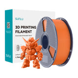 SUNLU PLA+ 2.0 - Filament 3D renforcé 1,75 mm 1 kg (orange soleil) : bobine