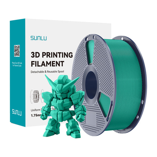 SUNLU PLA+ 2.0 - Filament 3D renforcé 1,75 mm 1 kg (vert gazon) : bobine