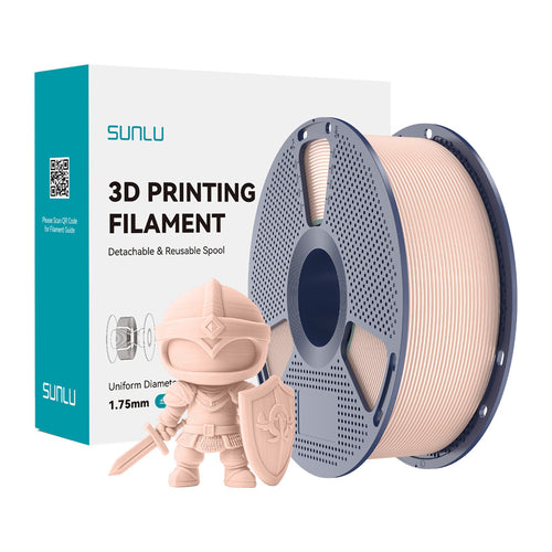 SUNLU PLA+ - Filament 3D robuste 1,75 mm 1 kg (beige) : bobine