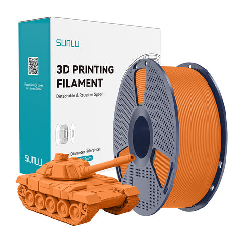 SUNLU PLA+ High-Speed - Filament 3D rapide et robuste 1,75 mm 1 kg (orange) : HS orange bobine