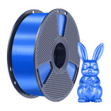 SUNLU PLA+ Silk - Filament 3D brillant soyeux 1,75 mm 1 kg (bleu) : impression