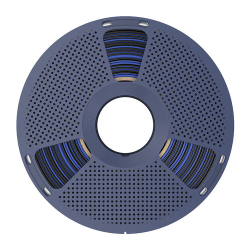 SUNLU PLA+ Silk Dual Color - Filament 3D bicolore 1,75 mm 1 kg (noir et bleu) : détail filament