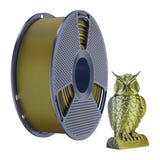 SUNLU PLA+ Silk Dual Color - Filament 3D bicolore 1,75 mm 1 kg (noir et or) : impression