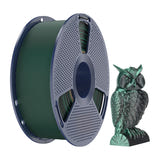 SUNLU PLA+ Silk Dual Color - Filament 3D bicolore 1,75 mm 1 kg (noir et vert) : impression