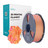 SUNLU PLA+ Silk Dual Color - Filament 3D bicolore 1,75 mm 1 kg (rose et or) : bobine