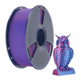 SUNLU PLA+ Silk Dual Color - Filament 3D bicolore 1,75 mm 1 kg (rouge et bleu) : impression