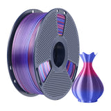 SUNLU PLA+ Silk Rainbow - Filament 3D arc-en-ciel soyeux 1,75 mm 1 kg (dégradé 02) : impression