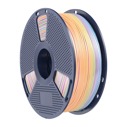SUNLU PLA+ Silk Rainbow - Filament 3D arc-en-ciel soyeux 1,75 mm 1 kg (dégradé 04) : détail filament