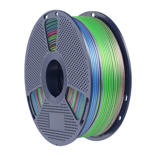 SUNLU PLA+ Silk Rainbow - Filament 3D arc-en-ciel soyeux 1,75 mm 1 kg (dégradé 06) : détail filament