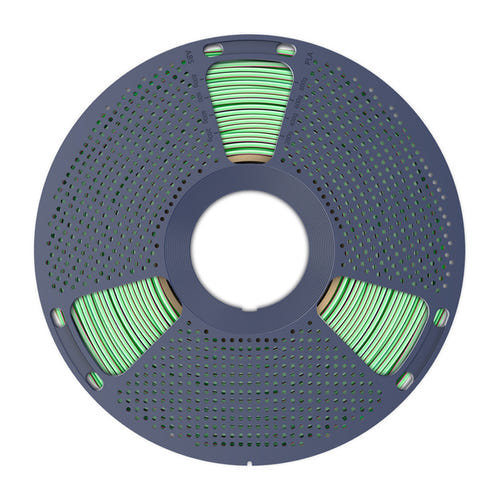 SUNLU PLA+ Silk Tri-Color - Filament 3D tricolore 1,75 mm 1 kg (bleu-vert-violet) : détail filament