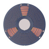 SUNLU PLA+ Silk Tri-Color - Filament 3D tricolore 1,75 mm 1 kg (orange-bleu-vert) : détail filament