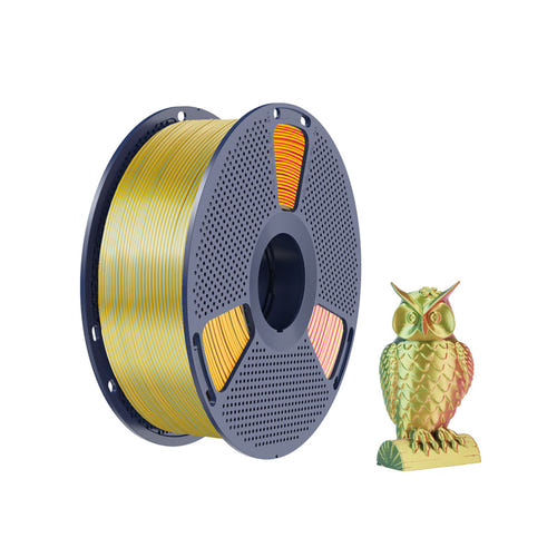 SUNLU PLA+ Silk Tri-Color - Filament 3D tricolore 1,75 mm 1 kg (rouge-jaune-vert) : impression