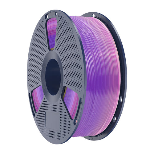 SUNLU PLA Rainbow - Filament 3D arc-en-ciel transparent 1,75 mm 1 kg (dégradé 03) : détail filament