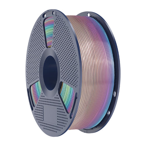 SUNLU PLA Rainbow - Filament 3D arc-en-ciel transparent 1,75 mm 1 kg (dégradé 04) : détail filament
