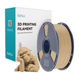 SUNLU Wood - Filament 3D effet bois 15 % 1,75 mm 1 kg (érable) : bobine