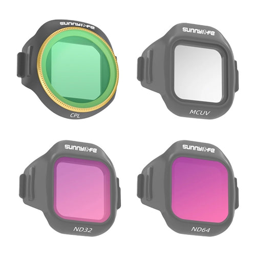 Sunnylife - Kit 4 filtres MCUV + CPL + ND32 + ND64 N5P-FI098 pour DJI Mini 5 Pro