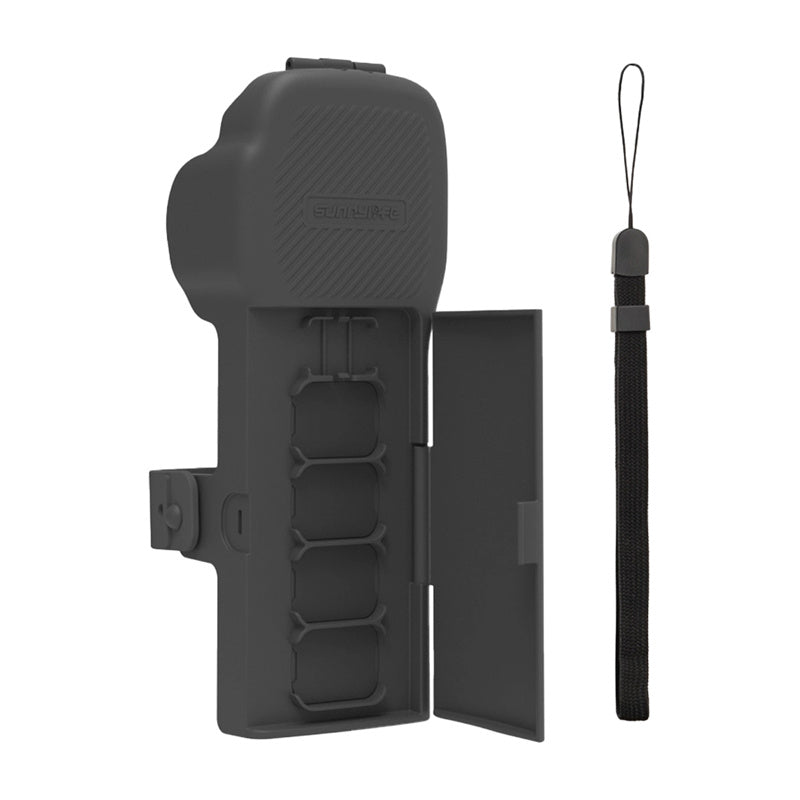 Sunnylife - Étui de protection OP3-K019 avec sangle et dragonne pour DJI Osmo Pocket 3 (gris) - visuel 1