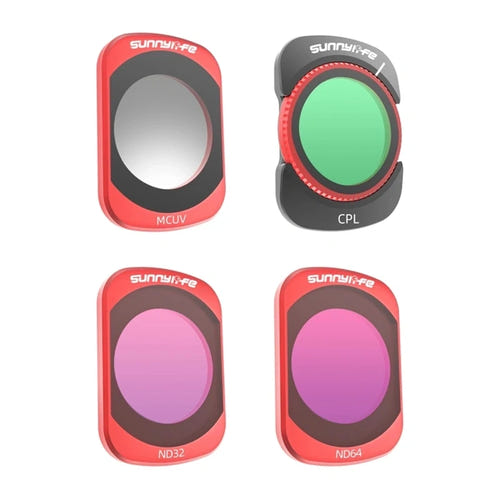Sunnylife MCUV, CPL, ND32 et ND64 - 4 filtres magnétiques pour DJI Osmo Pocket 4 et Osmo Pocket 3 - visuel 1