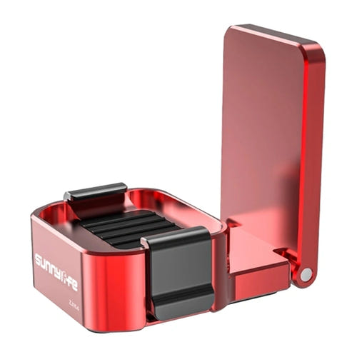 Sunnylife ZJ154 rouge - support magnétique pliable en aluminium pour DJI Osmo Pocket 4 et Pocket 3 - visuel 1
