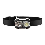 Superfire HE10 - Lampe frontale 550 lm double LED, blanc et rouge