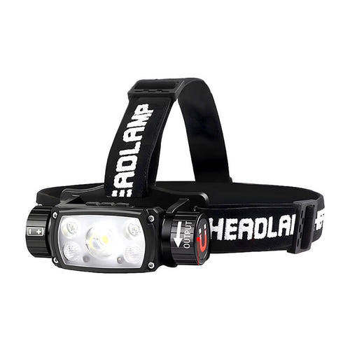 Superfire HE11 - Lampe frontale 640 lm, 20 W, support magnétique : aluminium